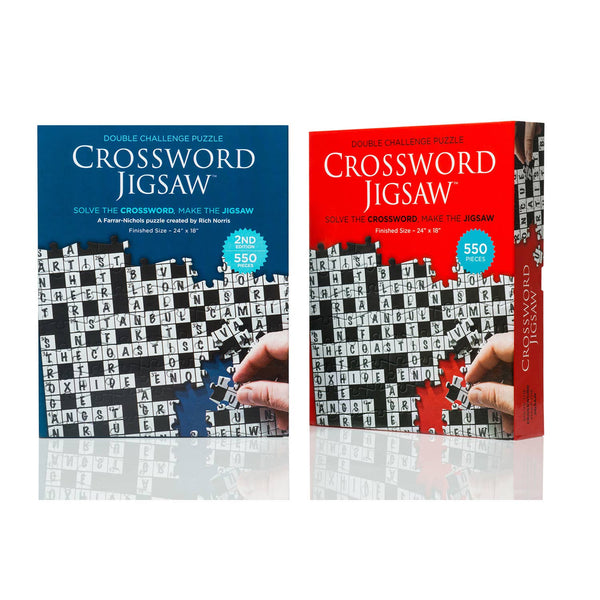 Puzzle Gifts for Grandparents: Crossword Jigsaw Puzzle - Vol. 1 & 2.