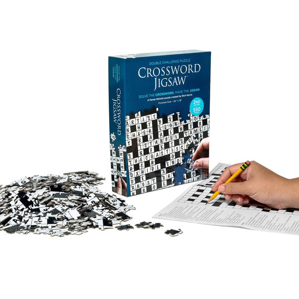 Puzzle Gifts for Grandparents: Crossword Jigsaw Puzzle - Vol. 2 being solved.