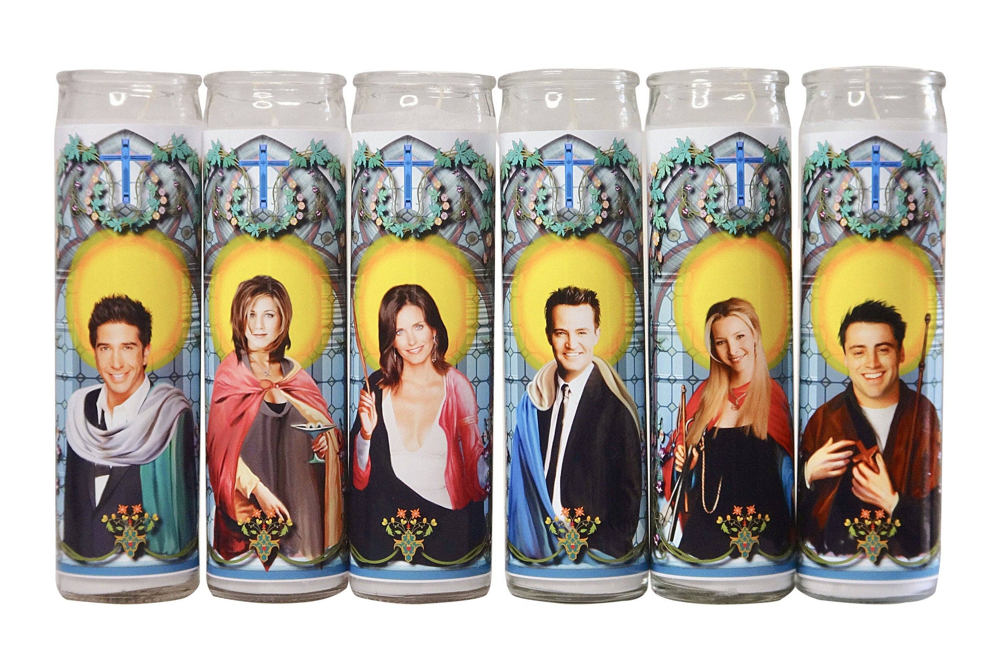 Perfect gift for Friends fans. Friends prayer candle set.
