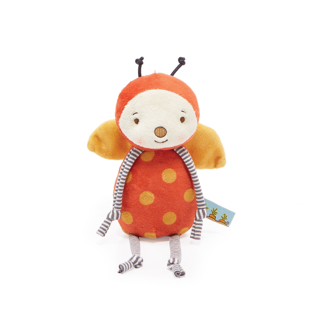 Spring toy for kids. Girlbug toy.