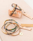 Image of a variety of miyuki bracelets in variety of colors.