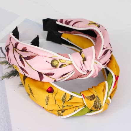Flora Print Knotted Headband