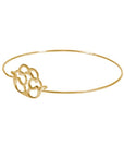 Jewelry with a purpose. Signature bracelet in gold delicate.