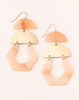 Gold stone chandelier earrings in beautiful sunstone and gold.