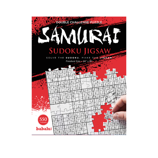 Cover of box of Sudoku jigsaw puzzle.