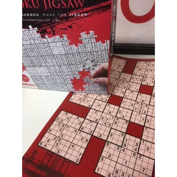 Sample of sudoku puzzle paper shown for Sudoku jigsaw puzzle.