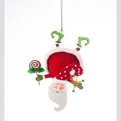 Unique Christmas Tree Ornaments - Upside Down Kringles Santa 