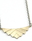 Art deco necklace gold.