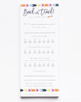 Ways to get back on track. Use this cute "back on track" notepad.