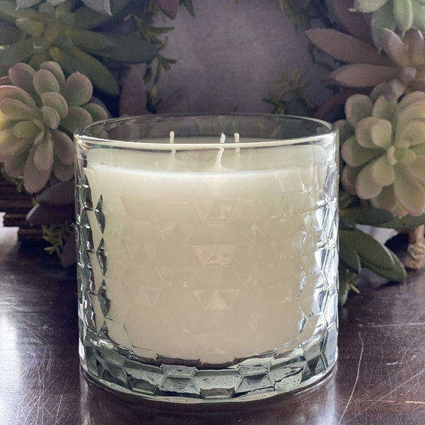 Candles for a cause. Lillian Jaxx large honeycomb glass jar candle.