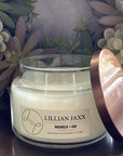 Candles that give back. Lillian Jaxx medium glass jar candle.