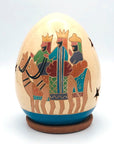 Ceramic luminaries in smaller size. Three kings on camels.