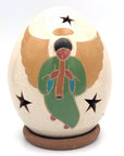 Ceramic luminaries in smaller size. Christmas angel.