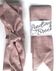 Cute scarves for hair. Soft blush color.