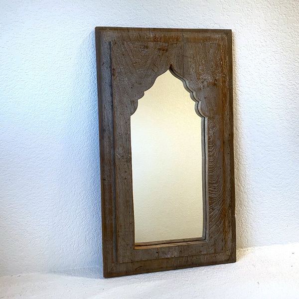 Antique decorative wooden mirror made in India.