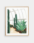 Gift for cactus lover shown in frame. Art print does not come with frame.