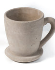 Creative plant pots. Cement tea mug in large size.