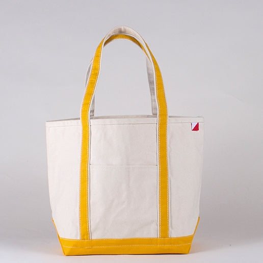 Perfect beach tote. Marigold and natural.