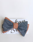 Bow ties for Easter. Reversible colors.