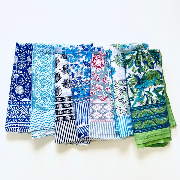 Unique sarongs. Block print.