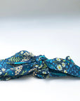 Cute silk hair scarves. Secret garden print shown tied.