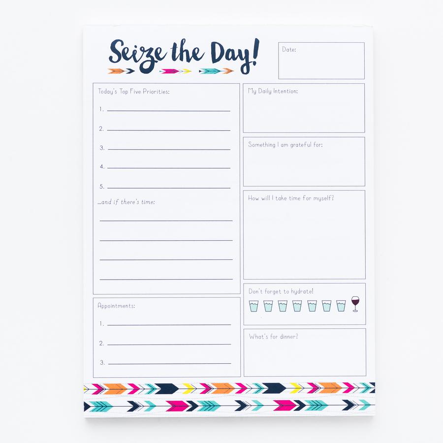 Cute daily planner helps you Seize the Day!