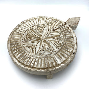 Sample of small wooden display stand.