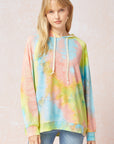 Tie Dye Hooded Pullover